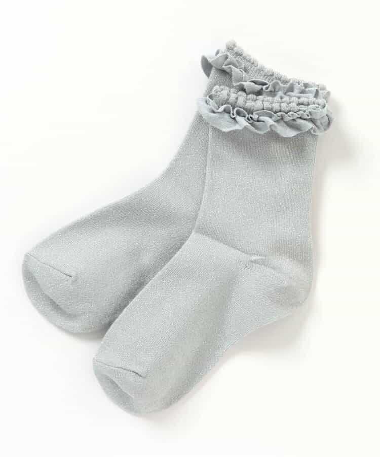 3P対象A スエードフリルソックス