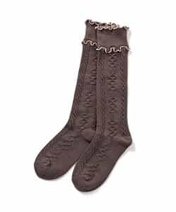 3P対象 メロウケーブルハイソックス