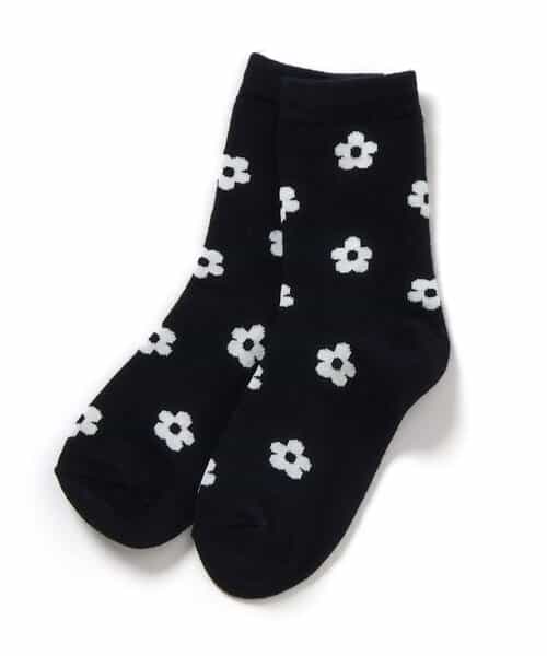 3P対象 フラワー・ボーダーソックス