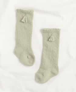 ★SALE★透かし編みベビーハイソックス