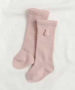 ★SALE★透かし編みベビーハイソックス