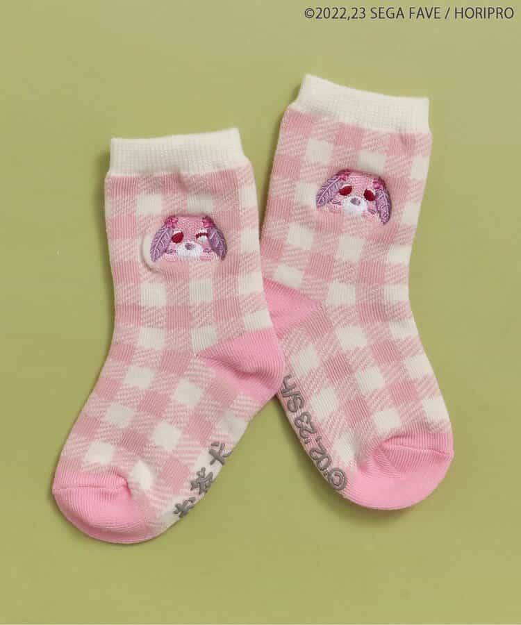 WEB限定 お茶犬ワンポイント刺繍ソックス