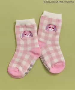 WEB限定 お茶犬ワンポイント刺繍ソックス