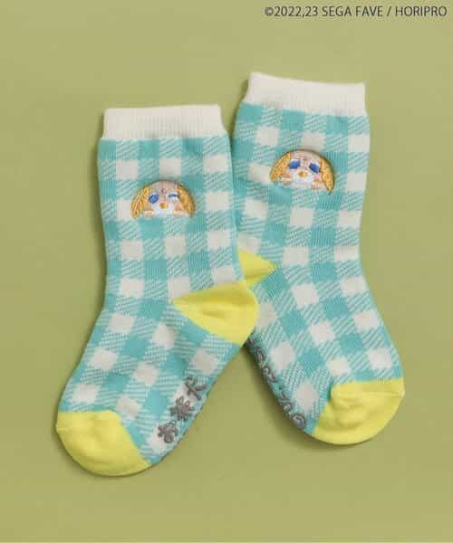 WEB限定 お茶犬ワンポイント刺繍ソックス