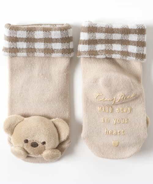 tiny bear モチーフ付きソックス