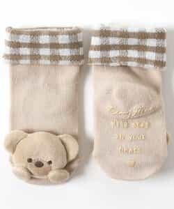 tiny bear モチーフ付きソックス