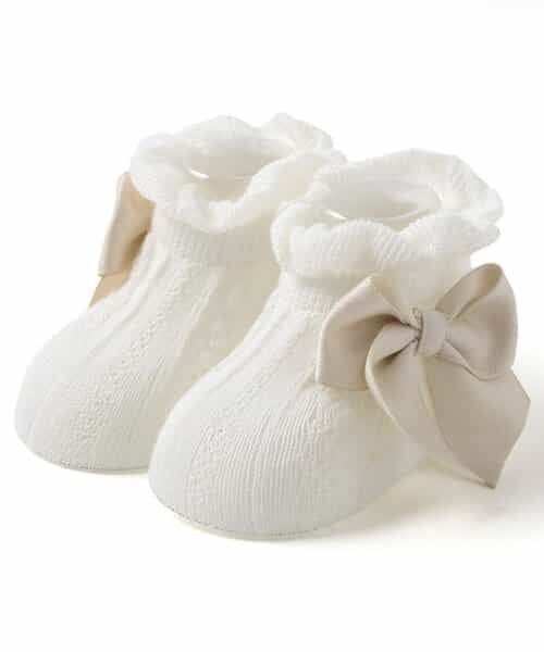 リボンベビーソックス