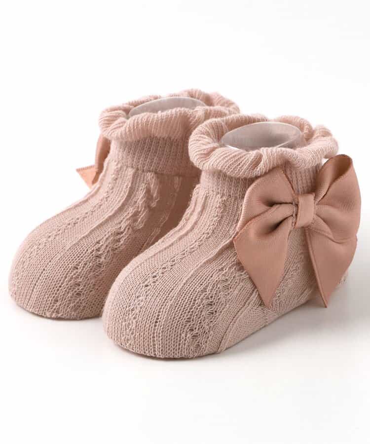 リボンベビーソックス