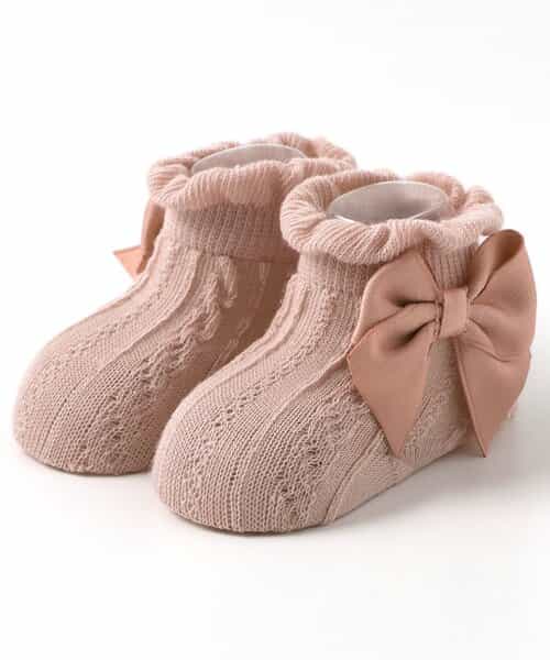 リボンベビーソックス