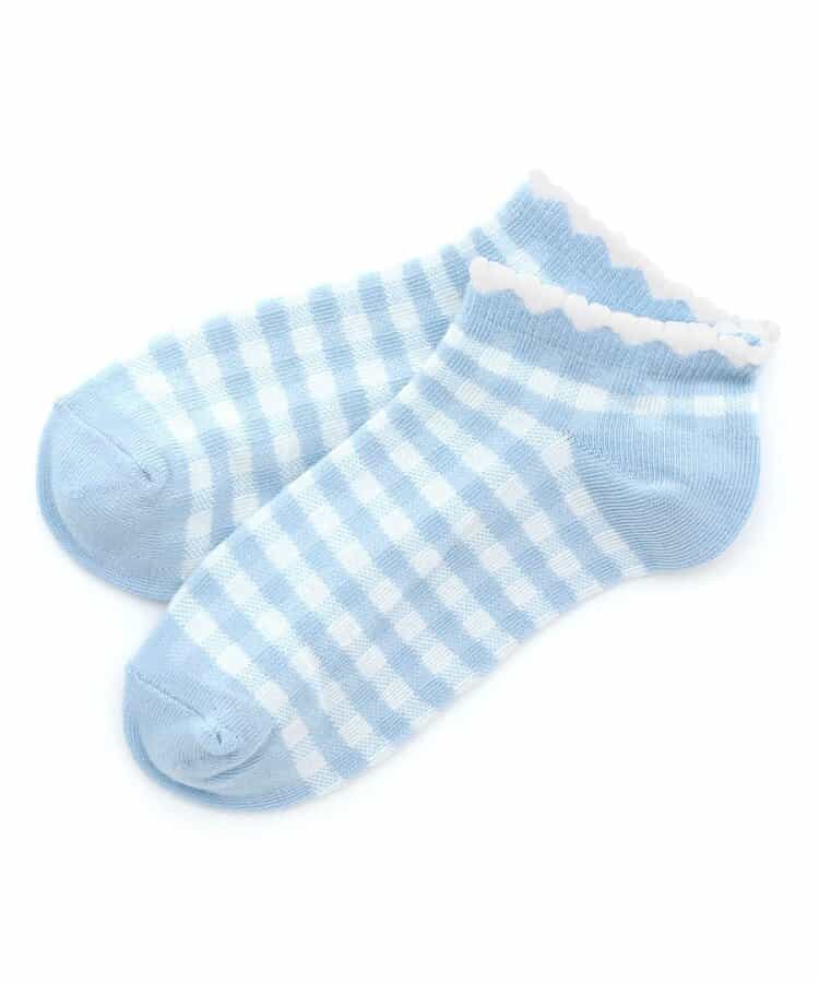 ★SALE★ギンガム・ドット柄ショートソックス