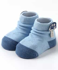 モチーフ刺繍ベビーソックス