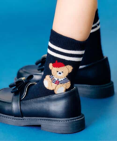 3P対象 tiny bear 3柄アソートソックス（V454995）|apres les
