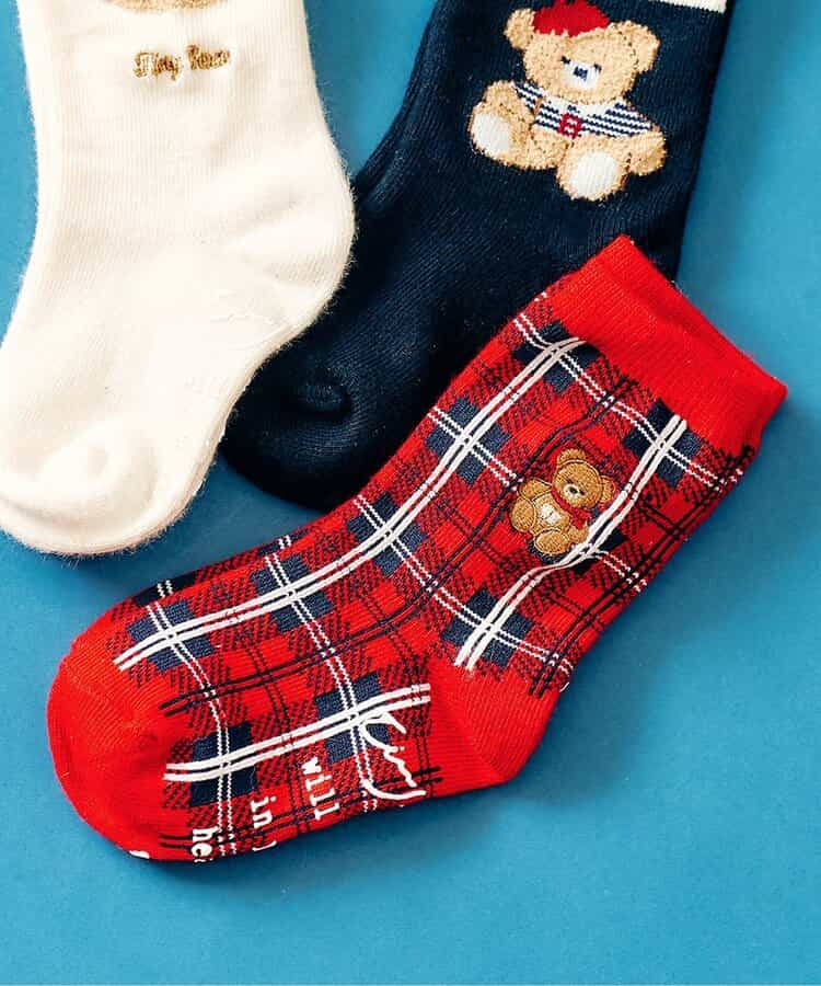 3P対象 tiny bear 3柄アソートソックス