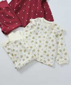 ハート・花柄裏毛パジャマ