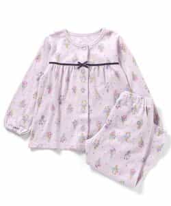 WEB限定 ブーケ柄前開きパジャマ