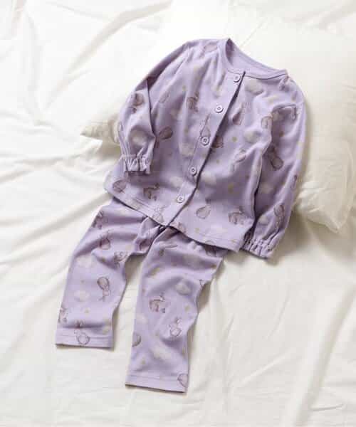 Galette Pyjamas ウサギ柄 パジャマ Galette Pyjamas ウサギ柄 パジャマ うさぎ柄半袖パジャマ上下
