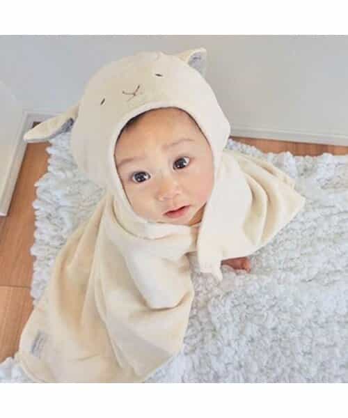 ベビーアニマルバスポンチョ