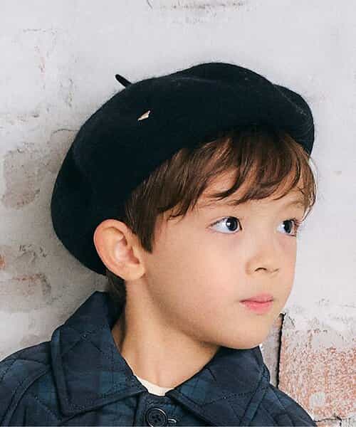 プレート付きベレー