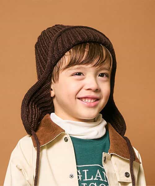 ★SALE★耳当て付きニットフライトキャップ