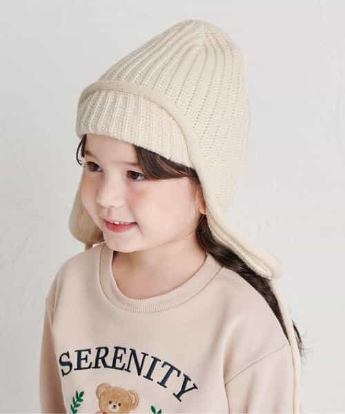 ★SALE★耳当て付きニットフライトキャップ
