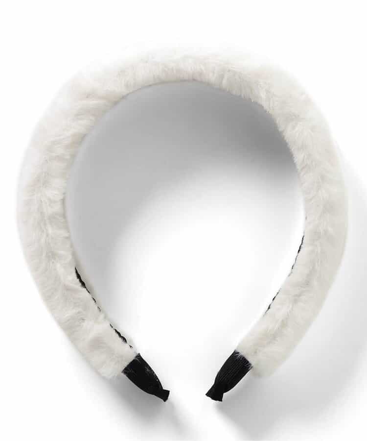 ファー・コーデュロイカチューシャ【フォーマル対応】