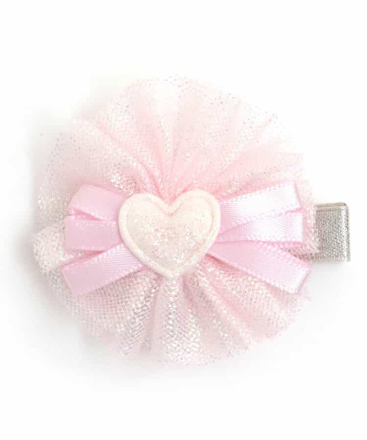 ★【アウトレット】期間限定SALE★◇5/7(火) お昼12:59で販売終了◇チュール＆ビースヘアクリップ