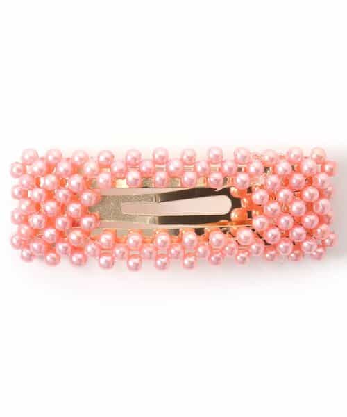 ★【アウトレット】期間限定SALE★◇5/7(火) お昼12:59で販売終了◇チュール＆ビースヘアクリップ