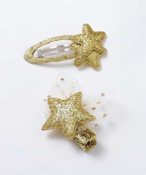星ラメクリップ2個セット