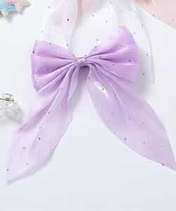 ビジュー付きチュールヘアクリップ