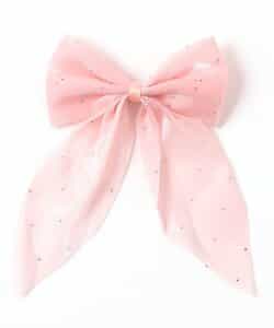 ビジュー付きチュールヘアクリップ