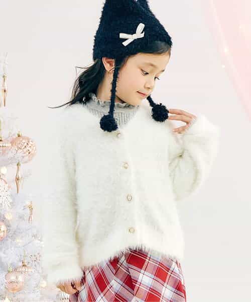 ラメシャギーカーディガン