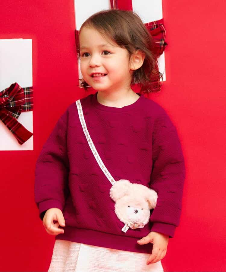 tiny bear ポシェット風トレーナー