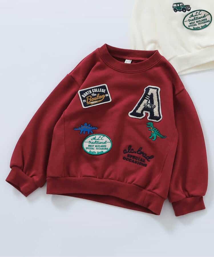 アソートワッペン＆刺繍トレーナー