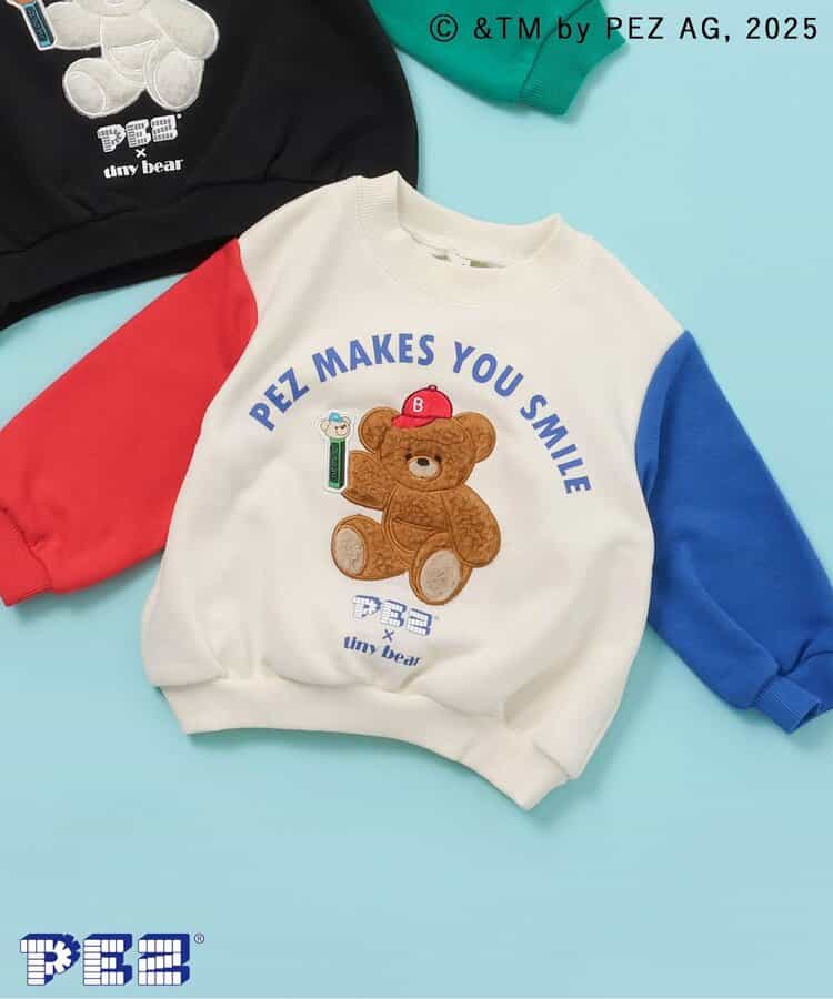WEB限定 PEZ×tiny bear モチーフトレーナー