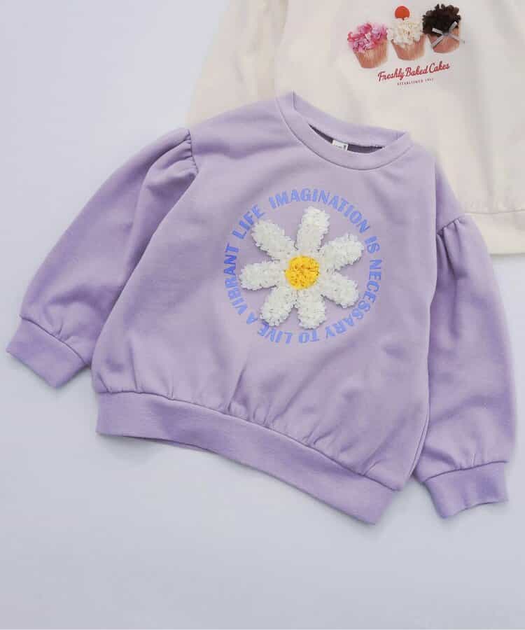 3柄GIRLS立体モチーフトレーナー