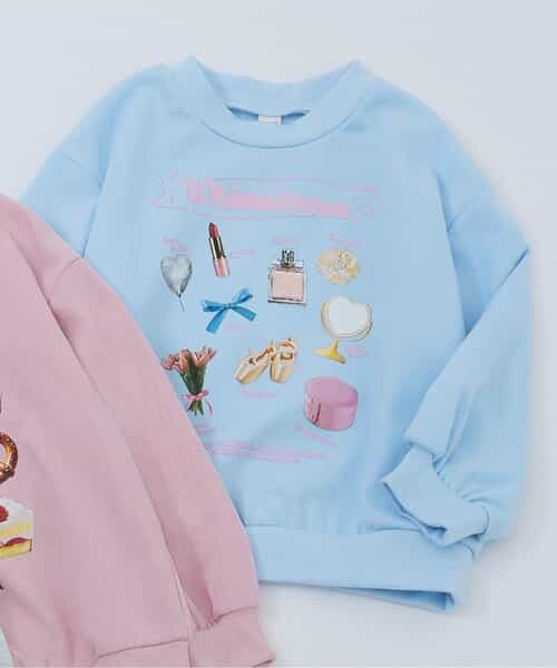 GIRLS転写モチーフトレーナー