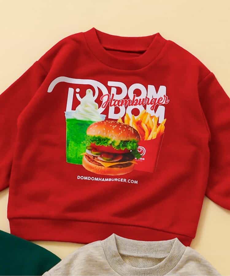 WEB限定 ドムドムハンバーガー 3柄トレーナー