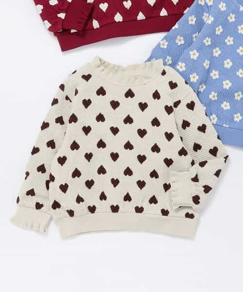 ハート・フラワージャガードトレーナー