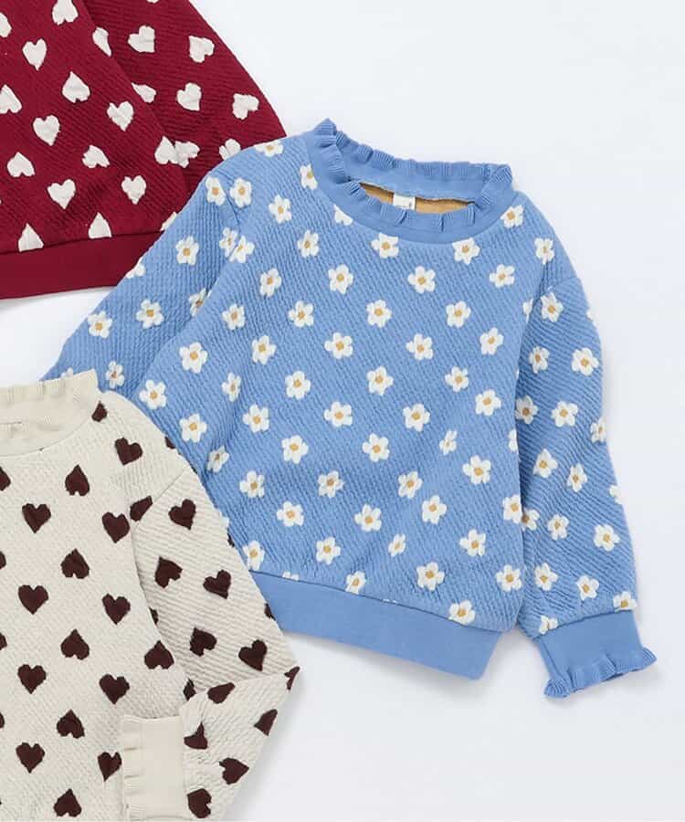 ハート・フラワージャガードトレーナー