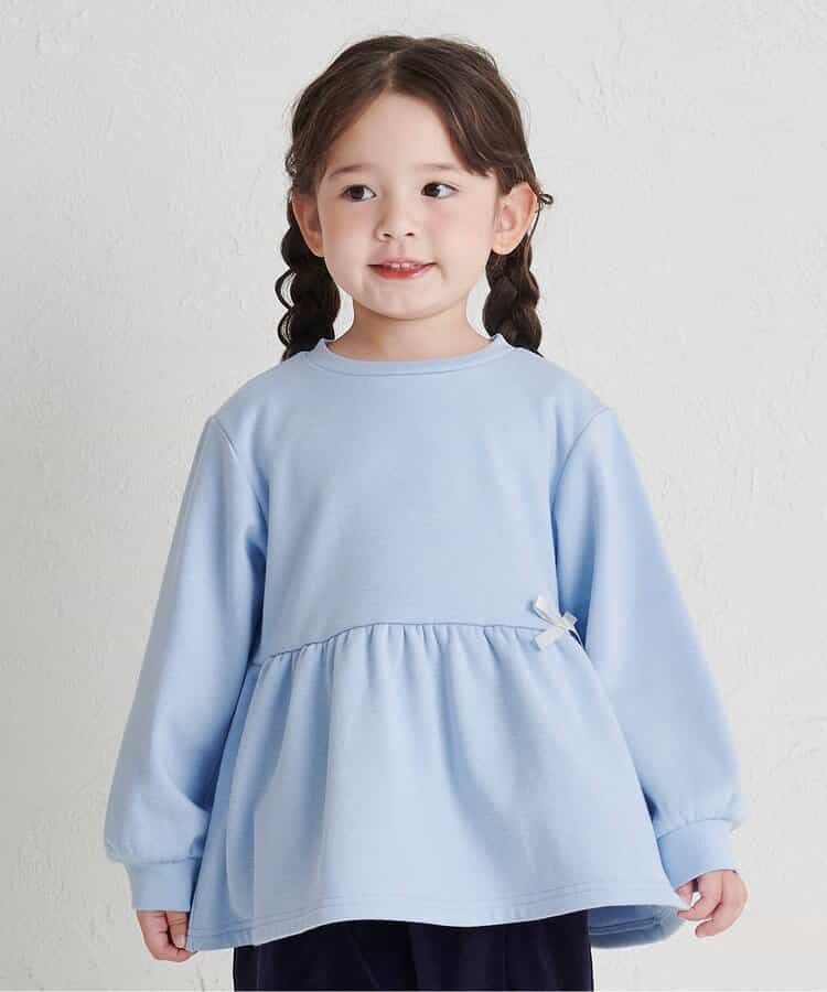 ★SALE★【あったか】裏シャギーペプラムトレーナー