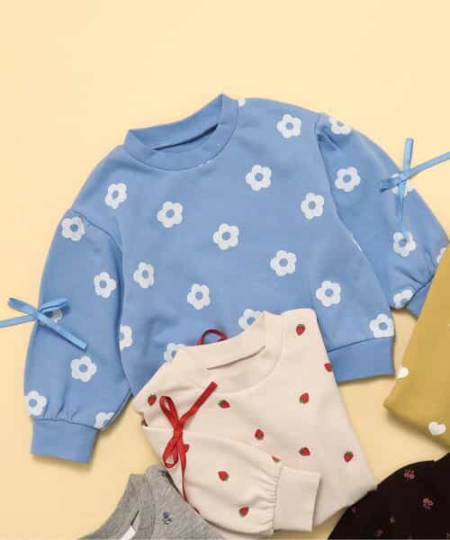 WEB限定 袖リボントレーナー