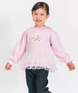 ★SALE★裏シャギーペプラムモチーフトレーナー