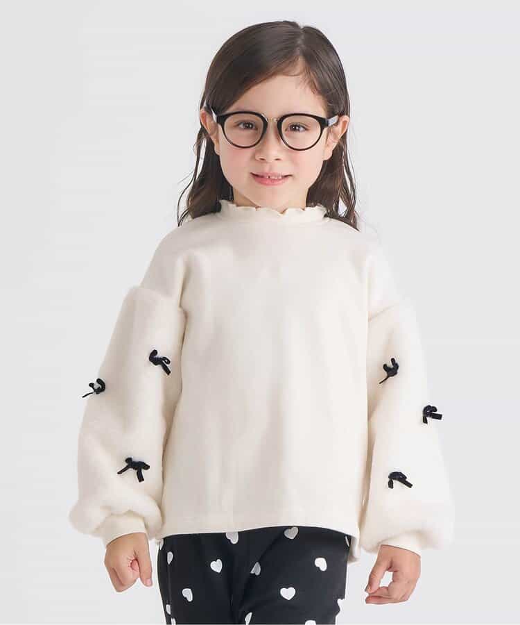 WEB限定 裏シャギーファーリボントレーナー