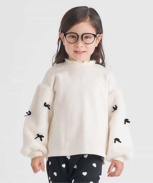 WEB限定 裏シャギーファーリボントレーナー