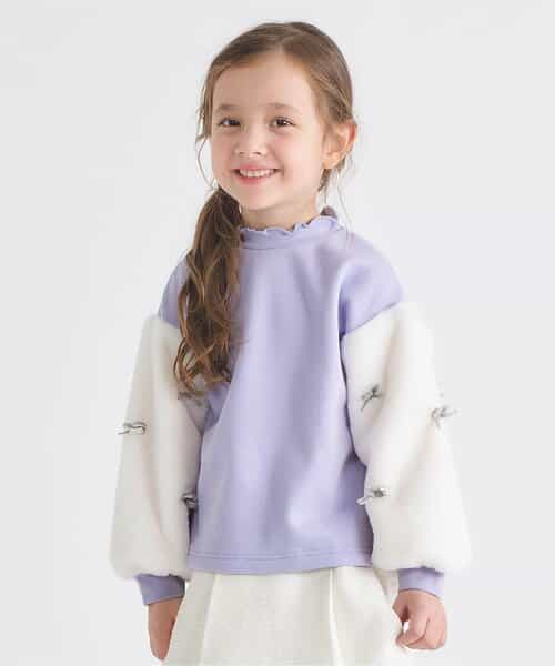 WEB限定 裏シャギーファーリボントレーナー