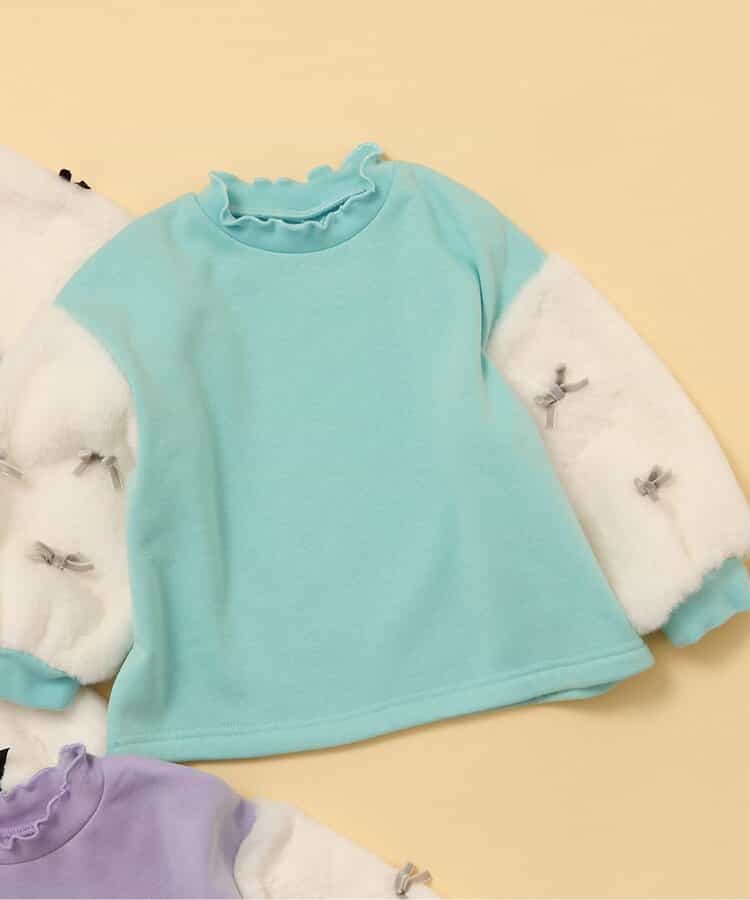 WEB限定 裏シャギーファーリボントレーナー