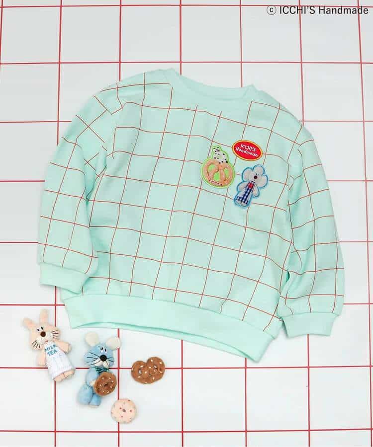 【ICCHI'S HANDMADE】モチーフ付きトレーナー