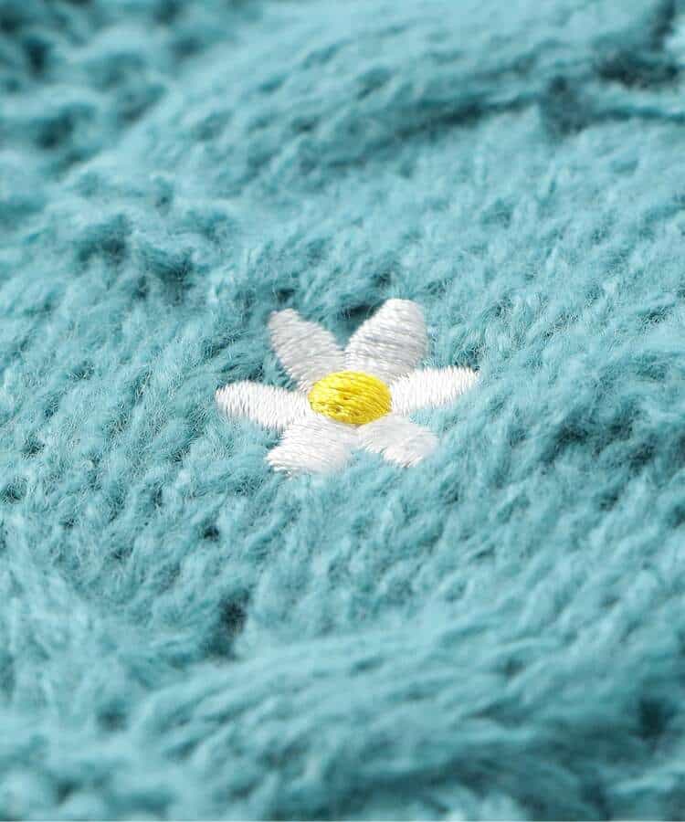 刺繍ケーブルニット_998169