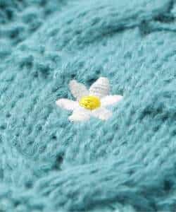 刺繍ケーブルニット_998169