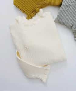 フリルリブニット_マシンウォッシャブル